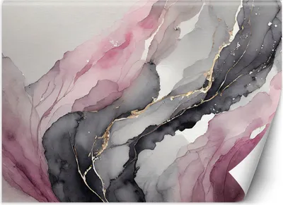 Immagine prodotto di Murale grande acquerello astratto rosa carta da parati per pareti 250x175 cm colore Rosa tema Astratto