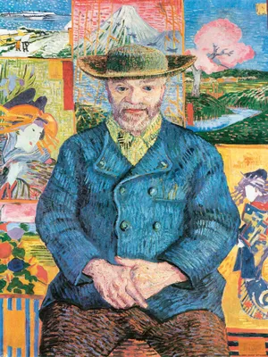 Produktbild von Vincent Van Gogh Kunstdruck Bild - Porträt Des Père Tanguy, 1887 (80 x 60 cm)