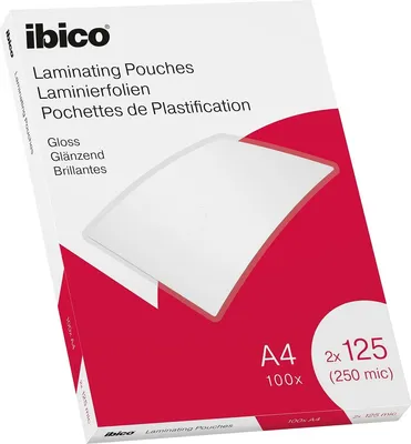 Immagine prodotto di Film di laminazione per A4 125 micron lucido PU=100 pezzi cristallino