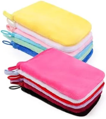Produktbild von PromoHome® Mikrofaser Waschlappen – Weich und Saugfähig, 21 x 15 cm, Mehrfarbig
