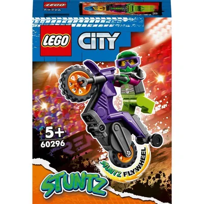 Zdjęcie produktu dla LEGO City Wheelie na motocyklu kaskaderskim, Zestaw do budowania, 5 lat(a), Plastik, 0 szt., 40 g