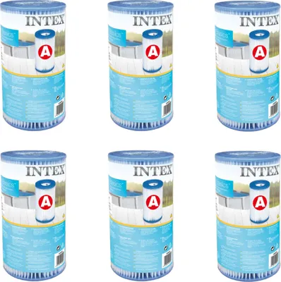 Zdjęcie produktu dla Intex Pool Accessories - Wkład filtrujący do pomp basenowych - Typ A - 6 szt