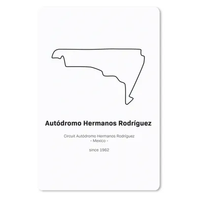 Produktbild von MuchoWow® Mauspad Mousepad Formel 1 - Mexiko - Rennstrecke 18x27 cm - Mousepads - Maus Mat - Pad - Mausunterlage