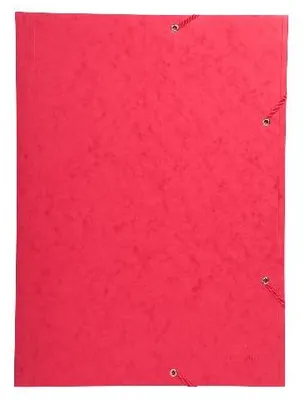Produktbild von Exacompta 5x Sammelmappe + Gummizug, 3 Klappen Karton, 600g/qm, A3, Rot, 59503E
