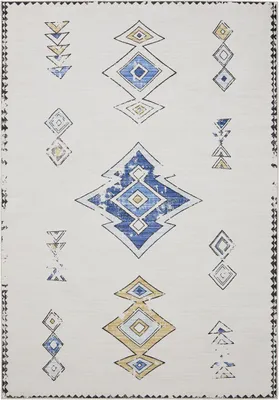 Produktbild von benuta Waschbarer Vintage Teppich George Beige/Multicolor 120x170 cm Wohnzimmerteppich Schlafzimmer weich orientalisch Rechteckig