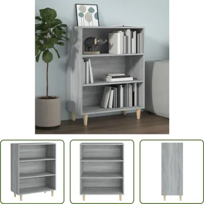 Produktbild von The Living Store Sideboard Grau Sonoma 69,5x32,5x90 cm Holzwerkstoff