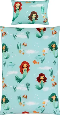 Produktbild von REDBEST Kinder-Bettwäsche türkis 1x 100x135 cm + 1x 40x60 cm