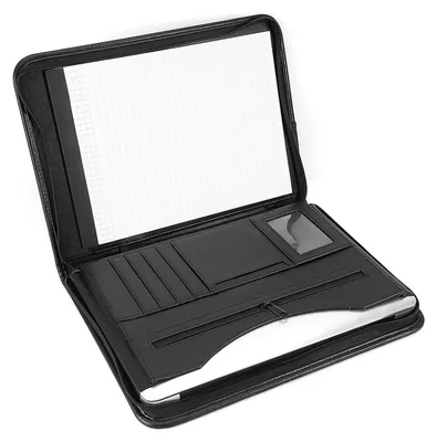 Productafbeelding van Portfolio map A4 met rits, conferentiemap, Polyurethanleer, documentenmap, organizer