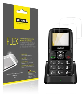 Obrázek produktu pro 2x ochranná fólie pro zařízení invens N8, 100% krytí displeje, značka dipos Flex