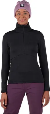 Produktbild von Rossignol Blackside Fleece Mit Halbem Reißverschluss Schwarz S Damen Schwarz S