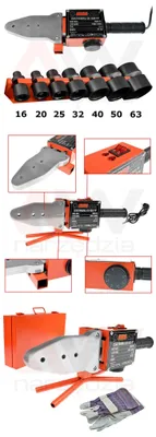 MAR-POL PVC-Rohr-Schweißgerät 16-63 mm 1500W mit Zubehör