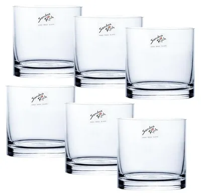 Produktbild von 6er Set Glasvasen CYLI COLD COLD CUT Zylinder H. 10cm D. 10cm Sandra Rich