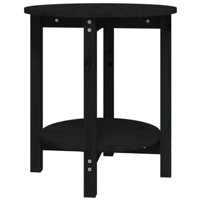 Immagine prodotto di Tavolino nero Ø 55x60 cm in legno di pino massiccio