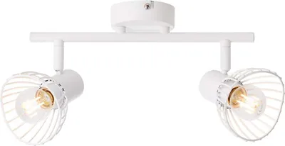 Produktbild von BRILLIANT Spotrohr, 2-flammig Elhi weiß IP20 E14 40 Watt dimmbar g. f. Tropfenlampe