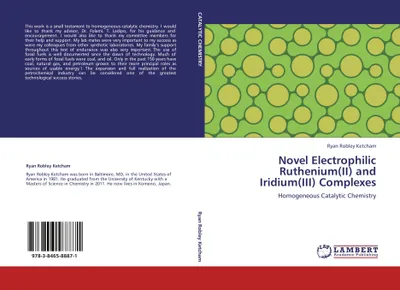 Produktbild von Novel Electrophilic Ruthenium(II) and Iridium(III) Complexes