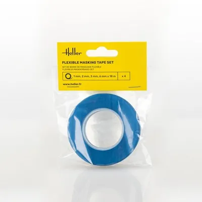 Immagine prodotto di Heller 99014 - Set di nastri adesivi flessibili (1, 2, 3, 6 mm x 18 m) - Nuovo