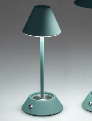 Produktbild von LED Tischlampe TOUCH matt grün H. 26cm aus Metall Formano
