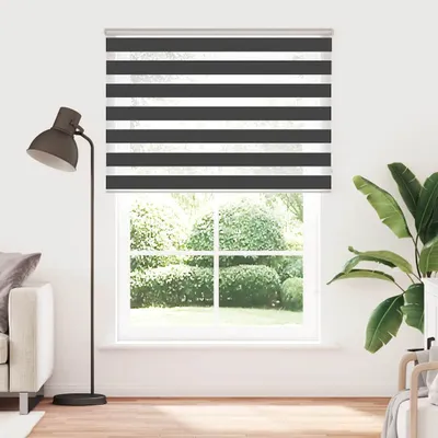 Image de Store double vidaXL noir 165 x 230 cm, largeur du tissu 160,9 cm, polyester