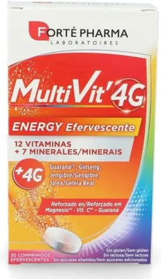 Produktbild von Forté Pharma Multivit 4g Energy 30 Effervescent Tablets