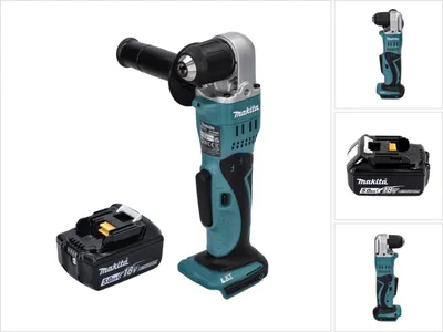 Obrázek produktu pro Akumulátorová úhlová vrtačka Makita DDA 351 T1 18 V 13,5 Nm + 1x akumulátor 5,0 Ah - bez nabíječky.