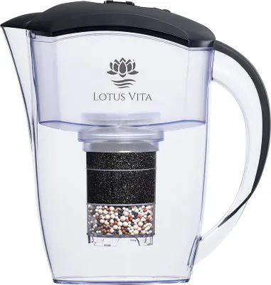 A Lotus Vita water filter pitcher.