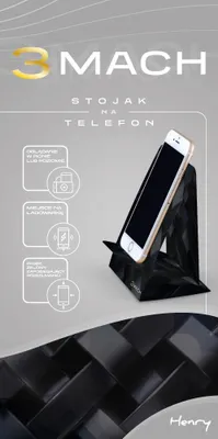 Obrázek produktu pro Karbonový stojan na telefon 3MACH