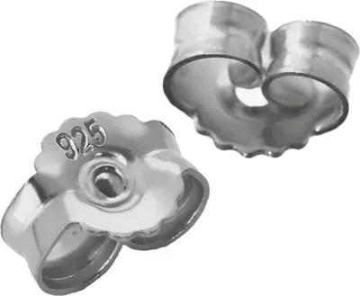 Produktbild von 1 Paar 925 Sterling Silber 7mm Butterfly Verschluss Ohrstecker Loch 0,9mm 2087