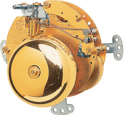 Produktbild von Hermle Tischuhrwerk Hermle 130-070, 8-Tage, Schwebe-Unruh, Schlag auf Doppelglocke