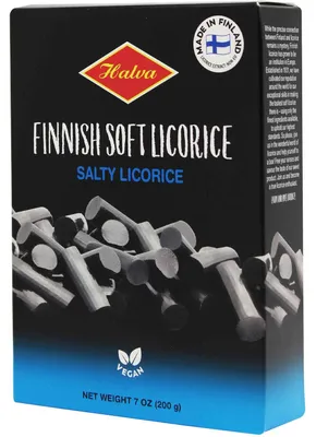 Produktbild von Halva Finnish Soft Licorice Salty 200g