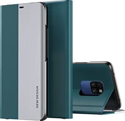 Produktbild von Huawei Mate 20 Hülle, LaimTop Leder PolyurethanMagnetisch Klapp Stand Schutzhülle für Huawei Mate 20 Grün