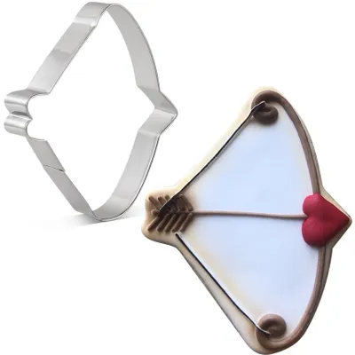 Ausstechform Pfeil des Cupid, 10,9 cm, Edelstahl