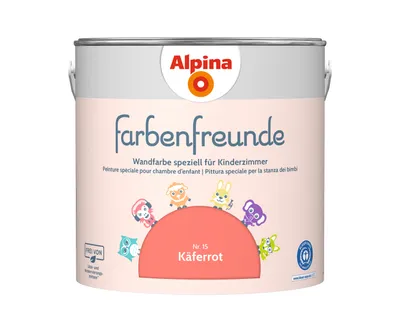 Produktbild von Alpina Farbenfreunde Nr. 15 Käferrot 2,5 Liter matt