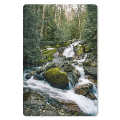 Produktbild von MuchoWow® Mauspad Mousepad Natur - Wasserfall - Bäume - Herbst 40x60 cm - Mousepads - Maus Mat - Pad - Mausunterlage - Schreibtisch Accesoire