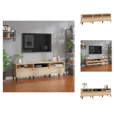 Obrázok produktu pre vidaXL TV skrinka Sonoma dub 150x30x44,5 cm materiál na báze dreva - TV nábytok