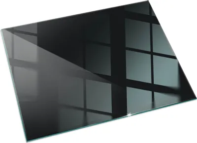 Produktbild von Farbe Dunkelgraphit – Glasbodenplatte für – Kaminofen – Kaminplatte Glas – Schutzglas – Funkenschutzplatte –Glasbodenplatte Feuerfeste – Hitzeschutzplatte – Bodenschutz aus Glas – 120x80 cm