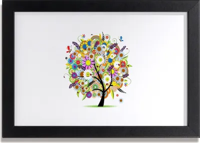 Produktbild von Bild 30x20 MDF-Rahmen Wandkunst Baum Kunst