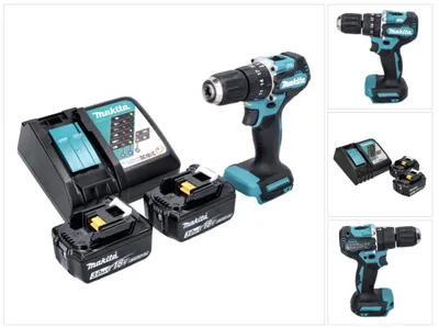 Immagine prodotto di Makita DHP 487 RF 18 V 40 Nm Brushless Cordless Drill + 2x 3.0 Ah Batterie + Caricabatterie
