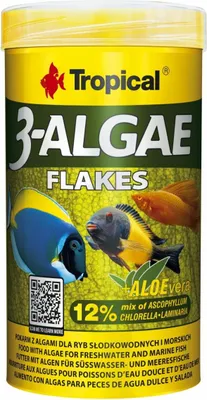 Zdjęcie produktu dla Tropical 3-Algae Flakes 100Ml/20G