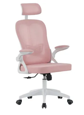 Produktbild von Ergonomischer, pinkfarbener Horseking-Drehstuhl mit Netzbezug – Komfortabel und ergonomisch