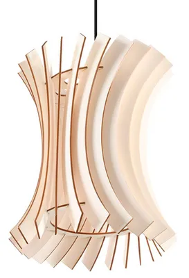 Image de Lampe pendante ORIANA en bois 1xE27 15W bois 107x30x30cm Sollux Lighting