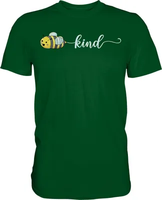 Produktbild von Be Kind Bienen T-Shirt – Bottle Green / XL