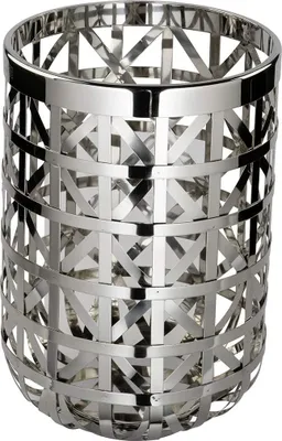 Produktbild von Fink JORIS, Windlicht ohne Glas, Edelstahl , silberfarben, H. 33 cm, D. 22 cm 159021