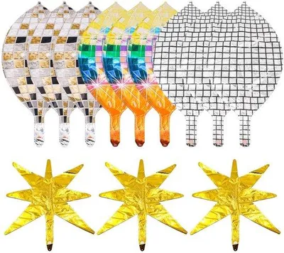 Produktbild von Aluminium Disco Ball - 12 Stücke - 22 Zoll - Partydeko - Geburtstag - Themenparty