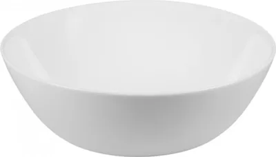 Produktbild von Klassische Salatschüssel aus gehärtetem Glas weiß 16 cm