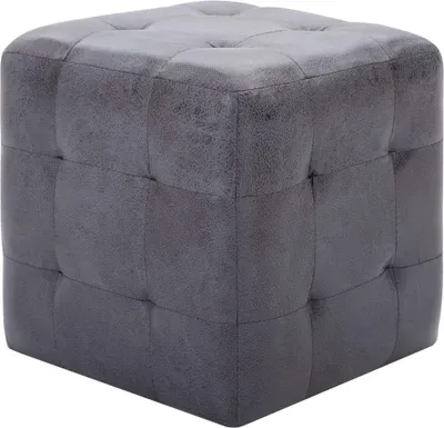 Obrázok produktu pre vidaXL Puf 2 ks. Sivá 30x30x30 cm Velúr