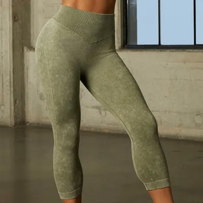 Obrázek produktu pro Push Up Legíny Classic - Zelené s vysokým pasem pro dokonalý zadeček KP15712