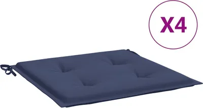Produktbild von vidaXL Palettenkissen 4 Stk. Marineblau 50x50x4 cm Oxford-Gewebe