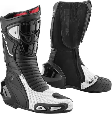 Zdjęcie produktu dla Buty motocyklowe Berik Cartagena Air, czarny/biały, 47