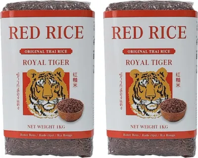 Produktbild von Royal Tiger roter Reis, 2x 1kg, fermentierter roter Reis aus Thailand