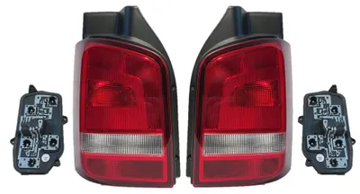 Produktbild von Rückleuchte Heckleuchte Rücklicht Li + Re Set Lampenträger passend für VW T5